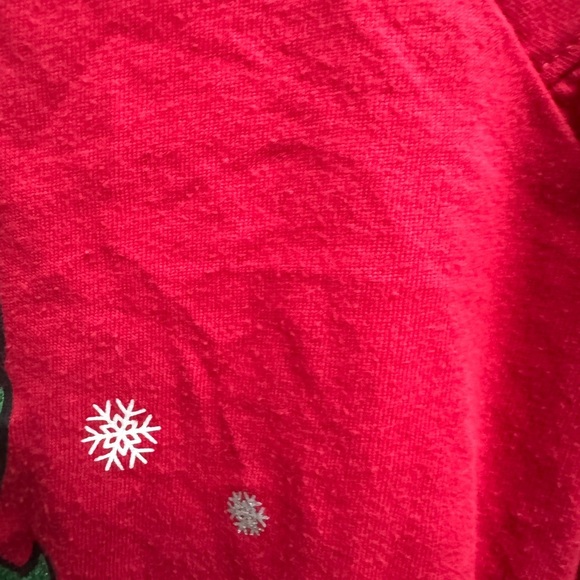 Holiday Time 2T Girls Red Magical Unicorn Christmas Holiday Long Sleeve Top - Picture 3 of 4